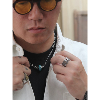 Rory Original Heart of the Mountains Αμερικάνικο Κολιέ Κλειδαριάς με Αλυσίδα Κλειδαριάς σε Ρετρό Στυλ Xizang