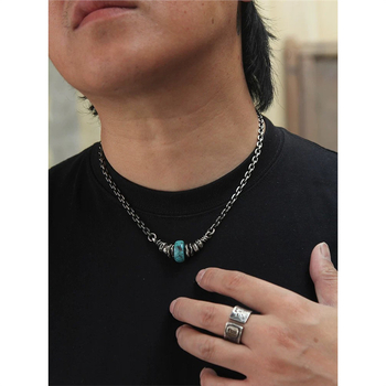 Rory Original Heart of the Mountains Αμερικάνικο Κολιέ Κλειδαριάς με Αλυσίδα Κλειδαριάς σε Ρετρό Στυλ Xizang