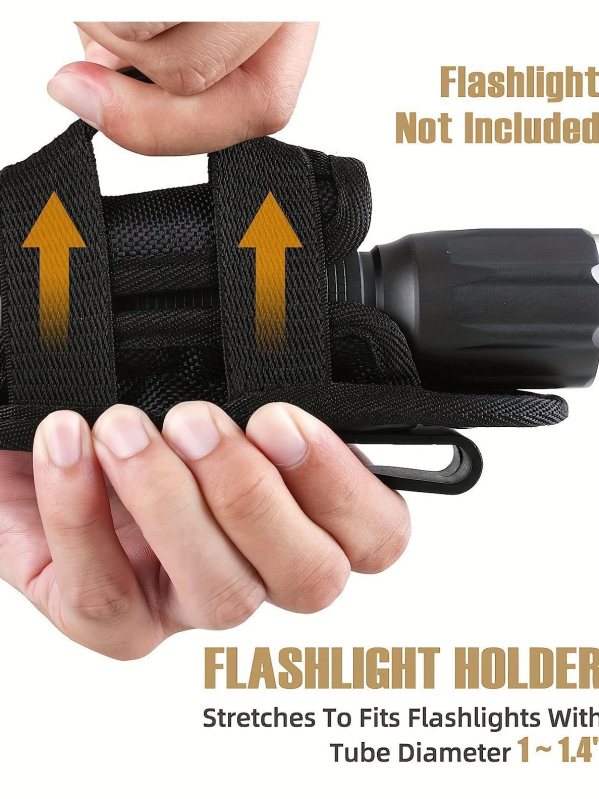 Reguleeritav pöörlev välistingimustes kasutatav taktikaline elektriline tünnikate multifunktsionaalne taskulampkott vöökohale riputatav tugeva valgusega taskulamp õues riputatav kott