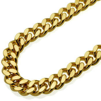 Πλάτος αλυσίδας 11 χιλ., δύο πλευρές, διασυνοριακό, σε πωλήσεις, μακρύ κολιέ υψηλής προσομοίωσης Taobao Tmall για άνδρες με διατήρηση χρώματος, επιχρυσωμένο με χρυσό