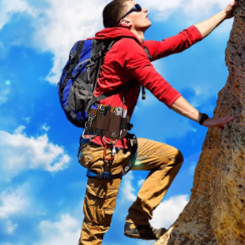 Amazon EDC taktikalise tööriista nahkkott välistingimustes ellujäämise hoiustamiseks vöökott kaasaskantav tööriista taskulamp noaümbris vöökott