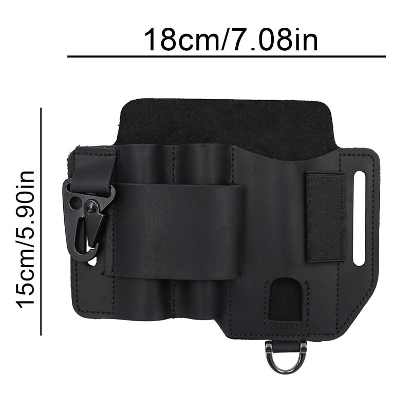 Amazon EDC taktikalise tööriista nahkkott välistingimustes ellujäämise hoiustamiseks vöökott kaasaskantav tööriista taskulamp noaümbris vöökott