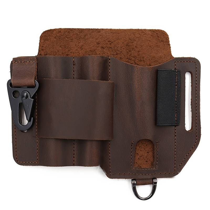 Amazon EDC taktikalise tööriista nahkkott välistingimustes ellujäämise hoiustamiseks vöökott kaasaskantav tööriista taskulamp noaümbris vöökott