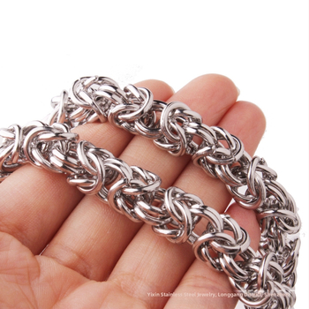 Εργοστασιακή τιμή άμεσης παρτίδας 316L από ανοξείδωτο ατσάλι κοσμήματα χονδρικής χειροποίητο κολιέ αλυσίδας για άνδρες γυναίκες πλάτος 6/8/10mm