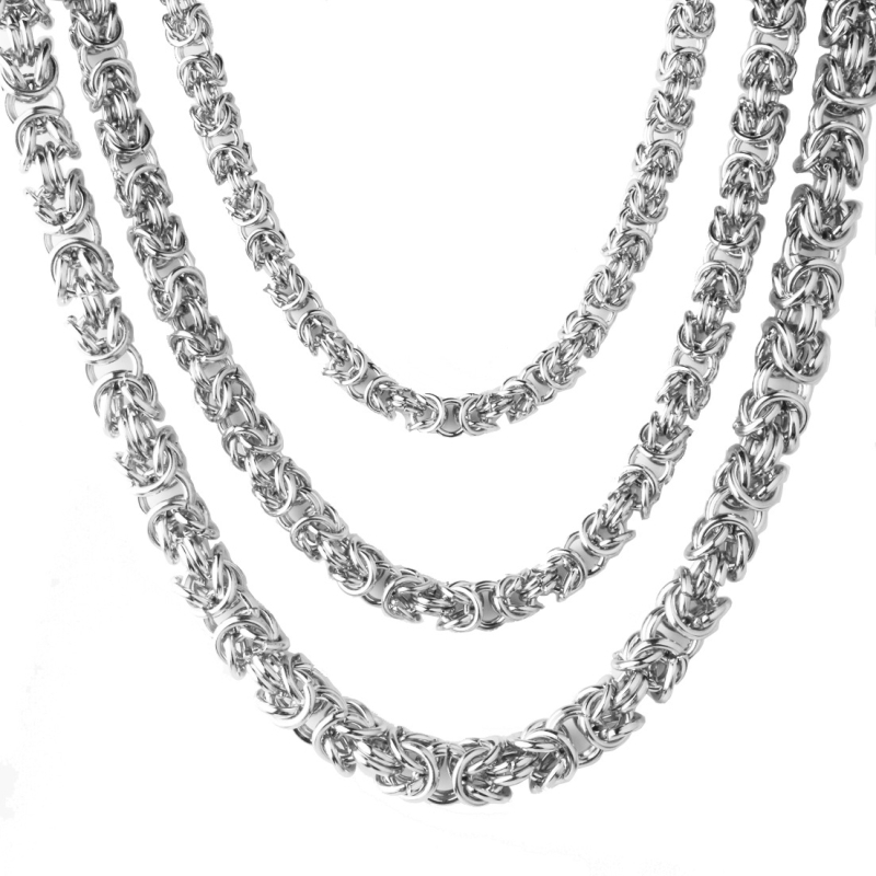 Tehasehinnaga otsepartii 316L roostevabast terasest ehete hulgimüügi käsitsi valmistatud ketiga kaelakee meestele ja naistele laiusega 6/8/10 mm