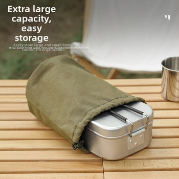 Τσάντα αποθήκευσης για υπαίθρια κάμπινγκ, τσέπη, τσάντα αποθήκευσης ειδών πλυσίματος, τσάντα μεγάλης χωρητικότητας από καμβά με κορδόνι