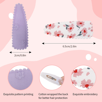 Amazon Cross-Banks Σπασμένα Κλιπ Μαλλιών Παιδικό Χαριτωμένο Κλιπ Μαλλιών Δεν Βλάπτει τα Μαλλιά Υψηλής Ποιότητας Υφασμάτινο Πλαϊνό Κλιπ Μαλλιών Χονδρική