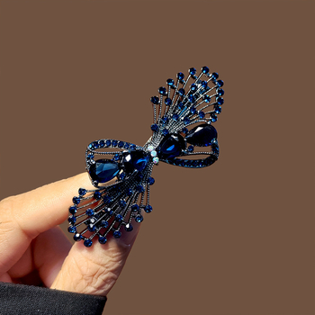 Γυναικεία φουρκέτα με κρύσταλλο σε νέο στυλ, με κλιπ μίας λέξης, κλιπ με ελατήριο, πίσω κεφαλή, μισοδεμένη φουρκέτα με δίσκο, φουρκέτα οριζόντιας φουρκέτας, αξεσουάρ μαλλιών