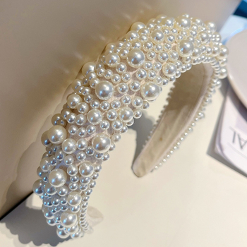 YUYOU ελαφριά πολυτελής γαλλική κορδέλα με μαργαριτάρια υψηλής ποιότητας, βαριά βιομηχανική κορδέλα με φαρδιά άκρη, κρυστάλλινα αξεσουάρ μαλλιών για πιέζοντας τα μαλλιά