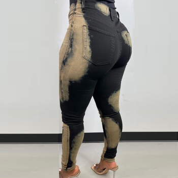 SN010 Îmbrăcăminte europeană și americană nouă pentru femei, denim, pantaloni casual cu buzunar, pantaloni pentru femei, club de noapte