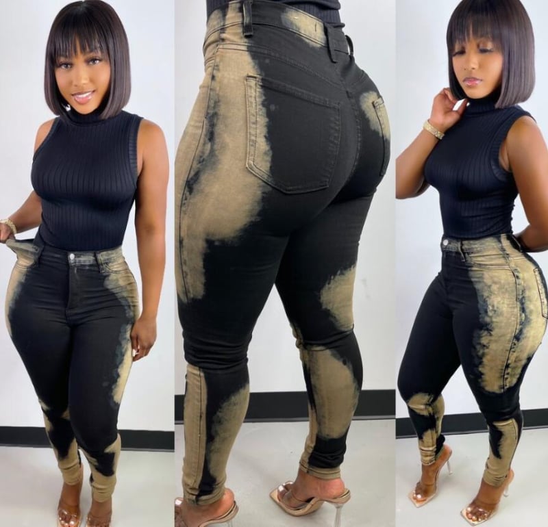 SN010 Îmbrăcăminte europeană și americană nouă pentru femei, denim, pantaloni casual cu buzunar, pantaloni pentru femei, club de noapte