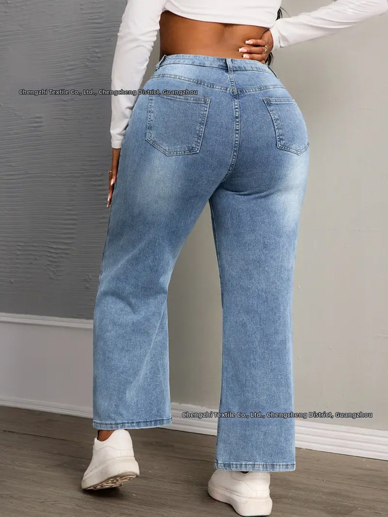 [С уважение] на склад през граница Amazon wish Европа, Америка и eBay Нови дънкови панталони за жени с големи размери от Amazon