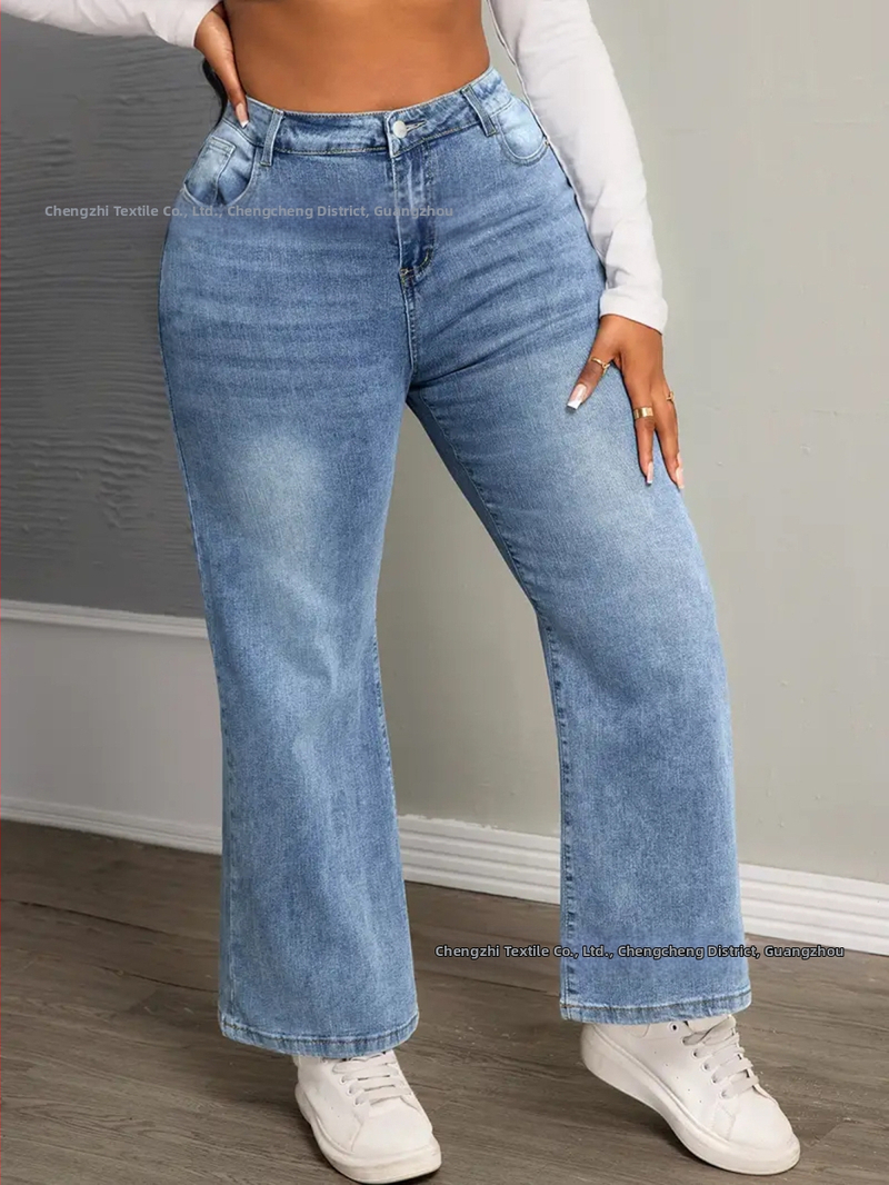 [С уважение] на склад през граница Amazon wish Европа, Америка и eBay Нови дънкови панталони за жени с големи размери от Amazon