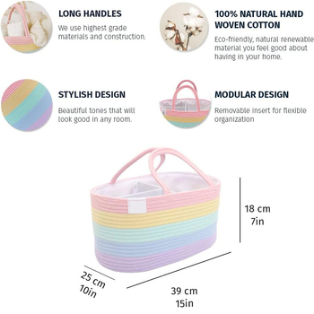 Καλάθι αλλαγής πάνας για μωρά, τραπέζι αλλαγής πάνας, διαχωριστικό καλαθιού και λαβή, τσάντα αποθήκευσης μωρού, εργοστάσιο χονδρικής