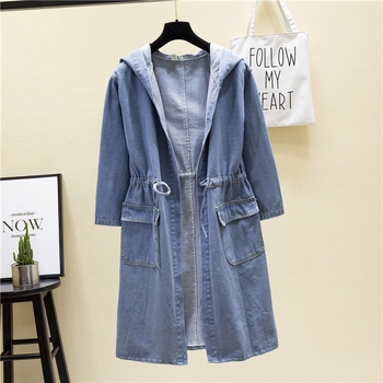 Laza, húzózsinóros, karcsúsított széldzseki, középhosszú, tavaszi és őszi, plus size, lezser, farmerkabát, plus size