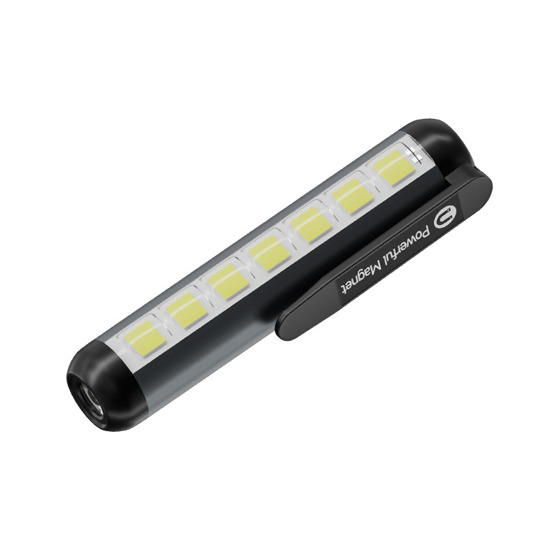 Lanternă magnetică reîncărcabilă, lumină puternică, portabilă, mică, ultra-luminoasă, cu rază lungă de acțiune, pentru exterior, acasă, iluminat, lumină de lucru