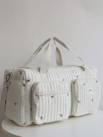 Új, steppelt anya utazótáska, rövid távolságú, könnyű, nagy kapacitású poggyásztáska, hordozható válltáska, hétköznapi anya-baba táska