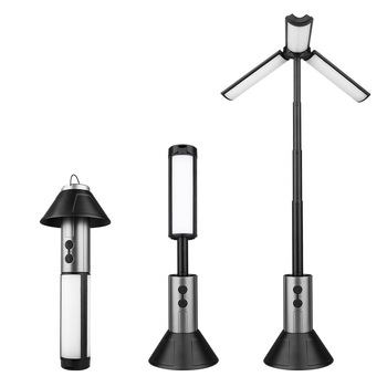 Lauko daugiafunkcis teleskopinis sulankstomas kempingo žibintas LED apšvietimo atmosferos lempa teleskopinis laikiklis itin ryškus žibintuvėlis palapinės lempa