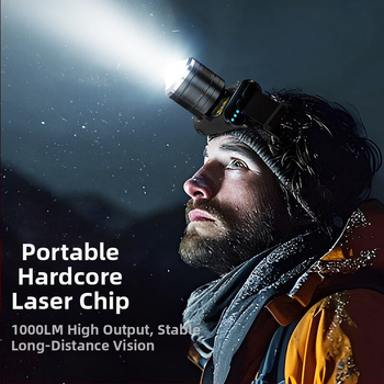 „Wallson W91s“ priekinis žibintas, priartinimo funkcija, indukcinis, ant galvos tvirtinamas, stiprus apšvietimas, įkrovimas, nuotolinis, vandeniui atsparus, žvejybai