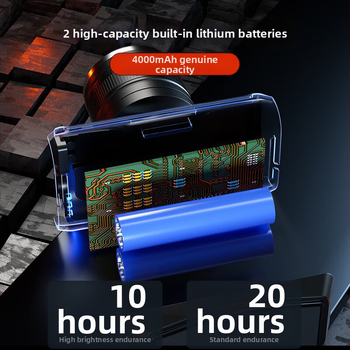 „Wallson W91s“ priekinis žibintas, priartinimo funkcija, indukcinis, ant galvos tvirtinamas, stiprus apšvietimas, įkrovimas, nuotolinis, vandeniui atsparus, žvejybai