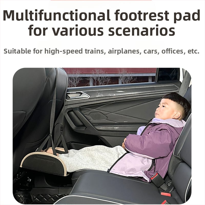 Oslonac za noge na stražnjem sjedalu automobila, dijete, odrasla osoba, odmor na duge relacije, pedala, putovanje, autonomni automobil, poslovni odmor, artefakt