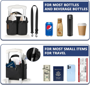 Piiriülene pagasitopsihoidja, topsikomplekt, joogihoidja, kaasaskantav kohvihoidja, reisitopsihoidja