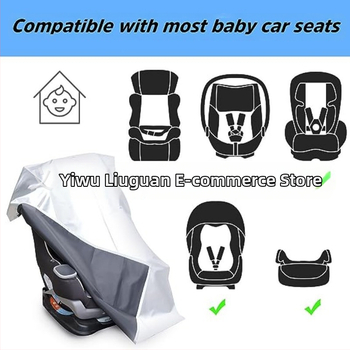 Auto turvaistme tolmukate, laste turvaistme kaitsekate UV-kiirte blokeerimiseks ja soojusisolatsiooniga päikesesirm