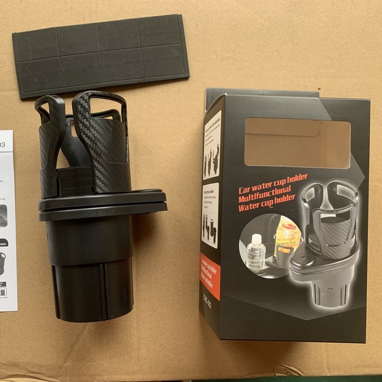 Piiriülene multifunktsionaalne auto topsihoidja Auto topsihoidja ühe-kahe kahekihiline hoiustuspöörlev topsihoidja