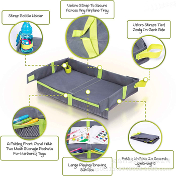 Kokkupandav laste ja täiskasvanute reisialus lennukilauale - tegevuste ja mängude jaoks