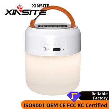 Нова нощна лампа за къмпинг, сензорен превключвател с кука, три източника на светлина, безстепенно затъмняване, къмпинг лампа, външна лампа за палатка