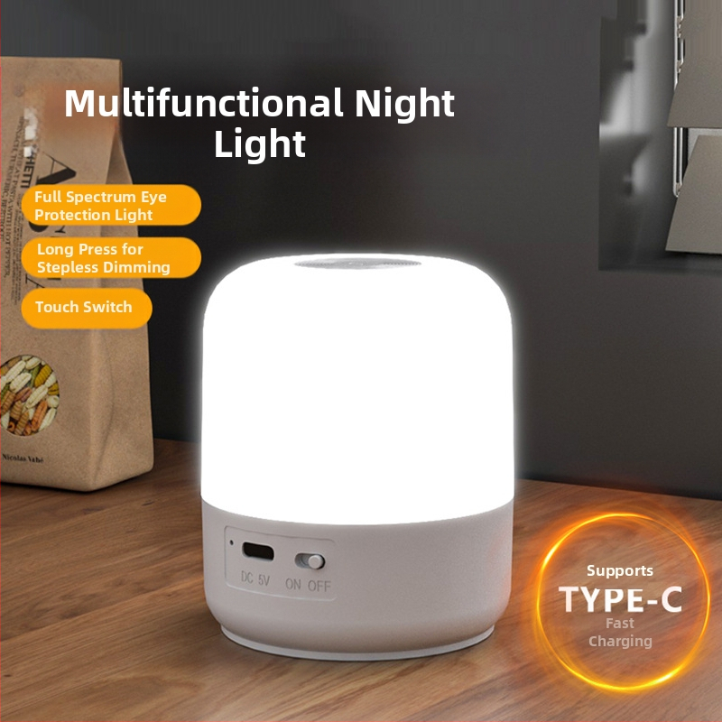 Нова нощна лампа за къмпинг, сензорен превключвател с кука, три източника на светлина, безстепенно затъмняване, къмпинг лампа, външна лампа за палатка