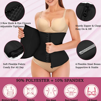 Uus lukuga rinnahoidjaga keha vormiv vöö, keha vormiv korsett, kõhtu kokkutõmbav spordikorsettvöö