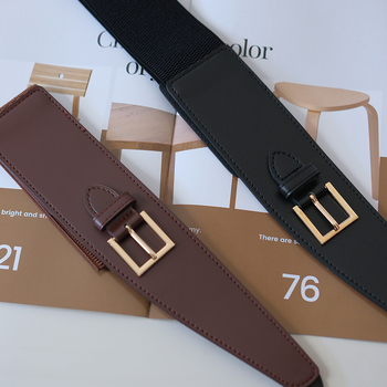 Luksuslik lai vöö naistele dekoratiivne moodne veniv must vöökoht koos moeka Instagrami stiilis mantlivööga