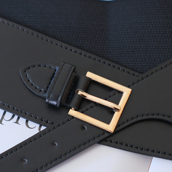 Luksuslik lai vöö naistele dekoratiivne moodne veniv must vöökoht koos moeka Instagrami stiilis mantlivööga