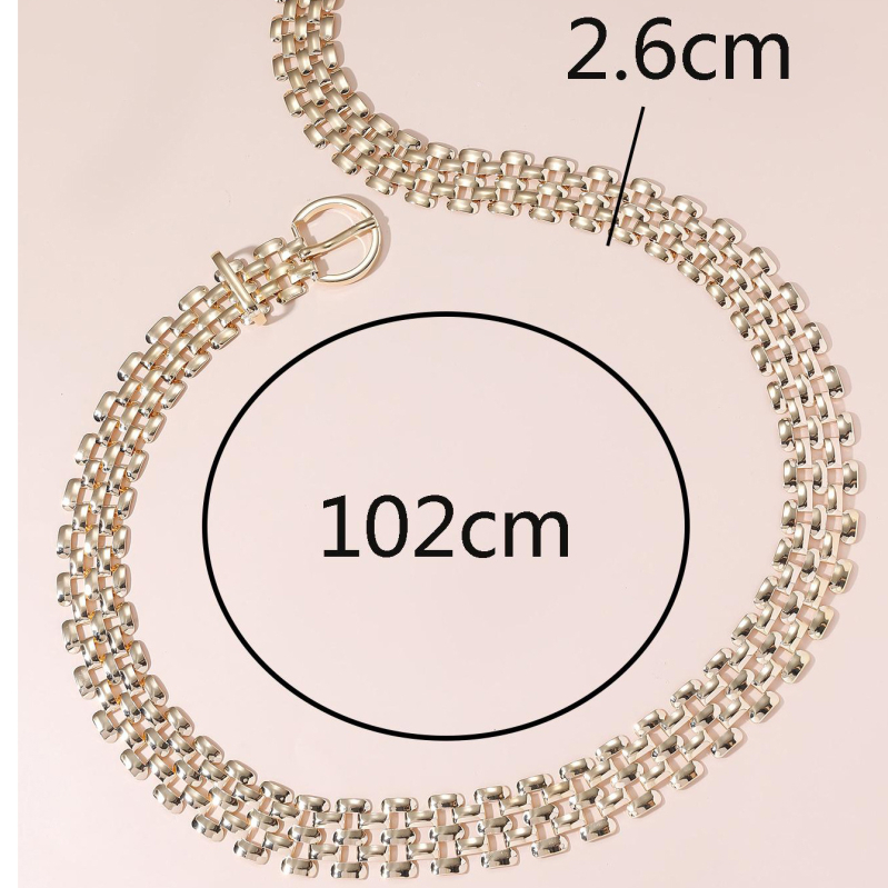 Curea metalică pentru femei, nouă modă, de înaltă calitate, decorativă, lanț pentru blugi, cu fustă de nișă, casual, elegantă, brâu