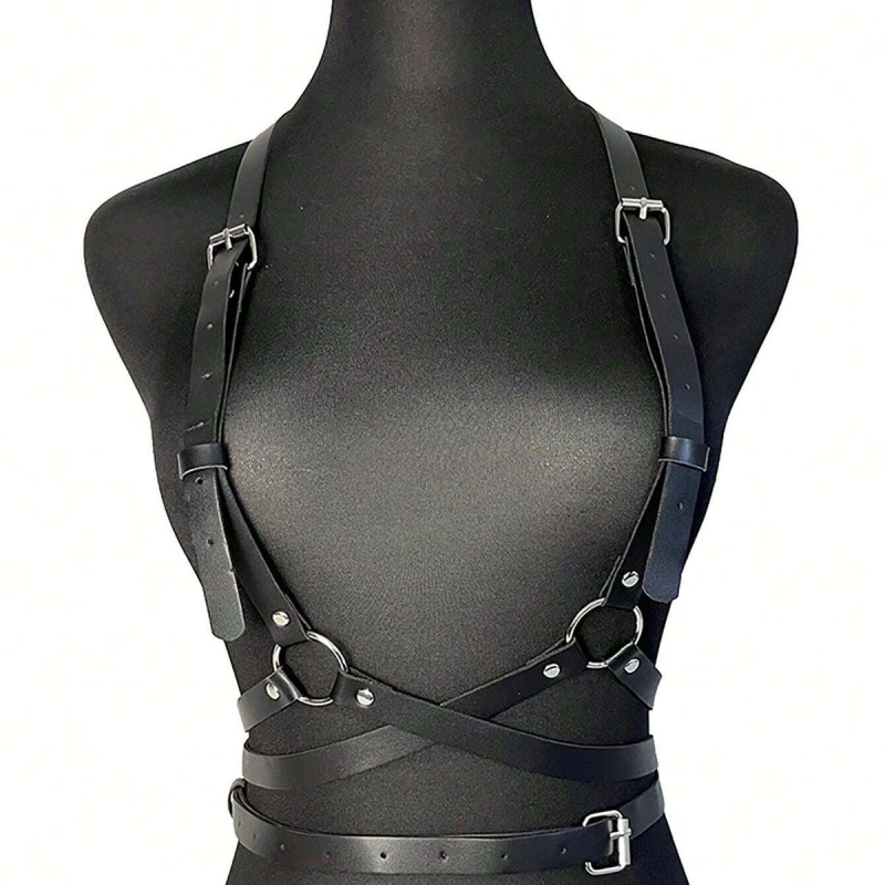 Centură de talie din piele punk, curea personalizată, curea cu bretele integrate, decorare pentru cămașă, brâu