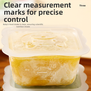 Kūdikio meškiuko maisto papildų dėžutė, šaldyta šviežio maisto laikymo kūdikių maistui, nešiojama mini vaisių pakavimo dėžutė