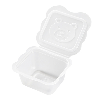 Kūdikio meškiuko maisto papildų dėžutė, šaldyta šviežio maisto laikymo kūdikių maistui, nešiojama mini vaisių pakavimo dėžutė