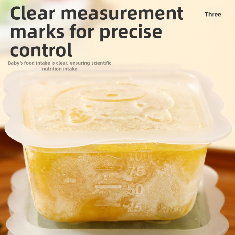 Кутия за хранителни добавки за бебешки мечета, замразена, прясна, преносима, мини кутия за опаковане на плодове