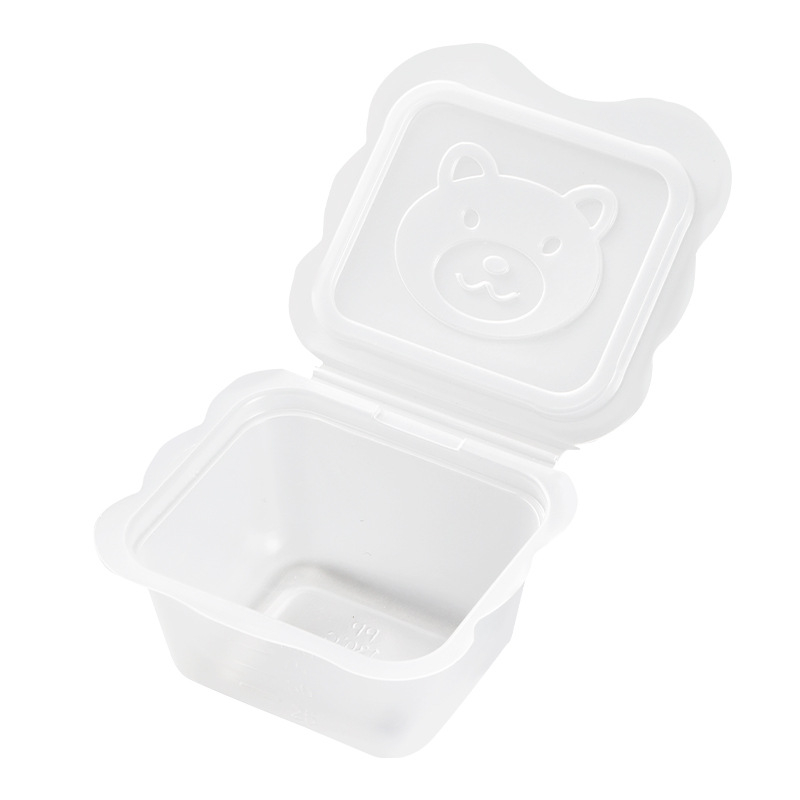 Kūdikio meškiuko maisto papildų dėžutė, šaldyta šviežio maisto laikymo kūdikių maistui, nešiojama mini vaisių pakavimo dėžutė