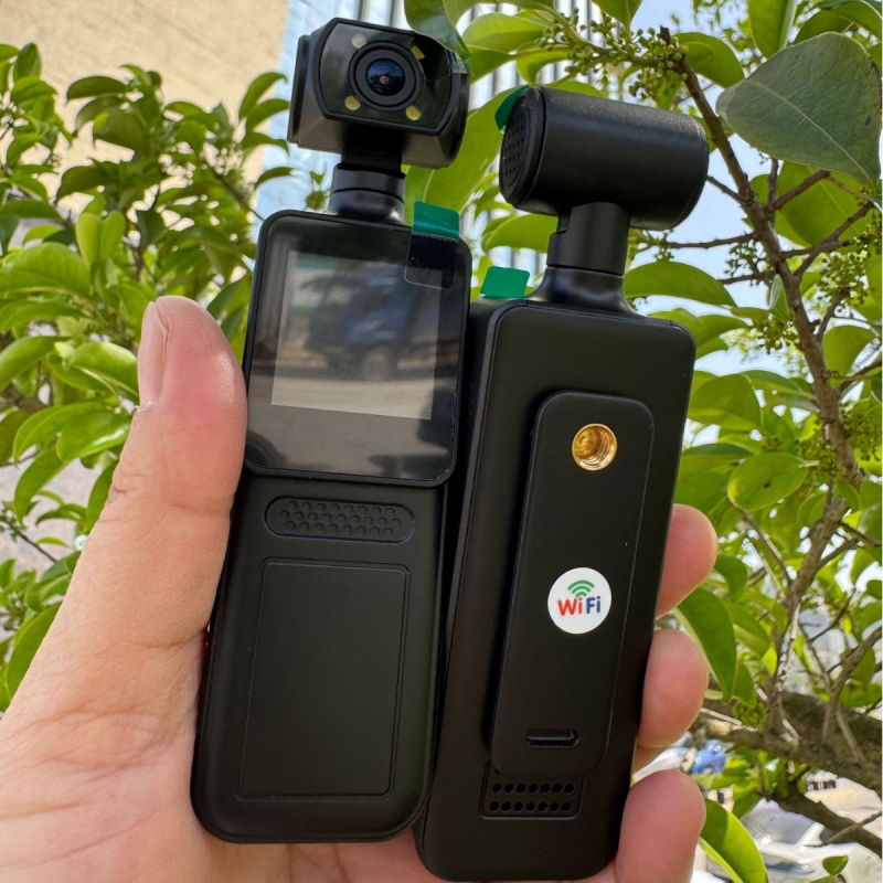 WiFi pihuarvuti kõrglahutusega õiguskaitsevahend spordi salvestamiseks ja video salvestamiseks M12 klapiga taskupükste kaamera pöörlev jalgrattakaamera