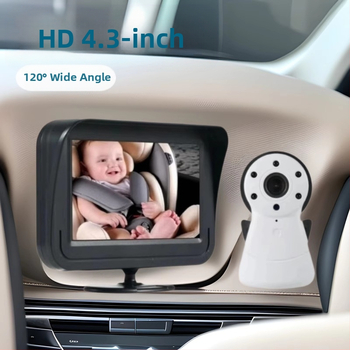 Piiriülene HD 4,3-tolline 1080P auto beebihooldusseade 120-kraadise lainurga HD infrapuna öise nägemisega
