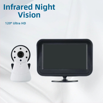 Piiriülene HD 4,3-tolline 1080P auto beebihooldusseade 120-kraadise lainurga HD infrapuna öise nägemisega