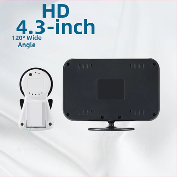 Piiriülene HD 4,3-tolline 1080P auto beebihooldusseade 120-kraadise lainurga HD infrapuna öise nägemisega