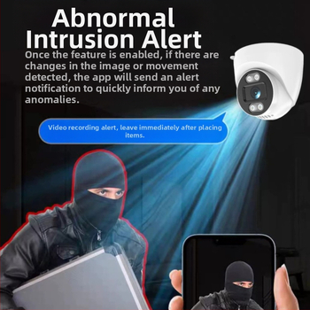 Výkonná bezdrôtová Wifi Dome kamera HD Smart Dual-Light s nahrávaním na kartu Bezdrôtová bezpečnostná kamera