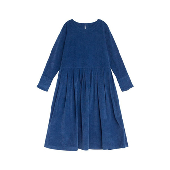 Артистична темпераментна кадифена рокля, есенна нова 2025 г., дълга пола с дълъг ръкав, жени