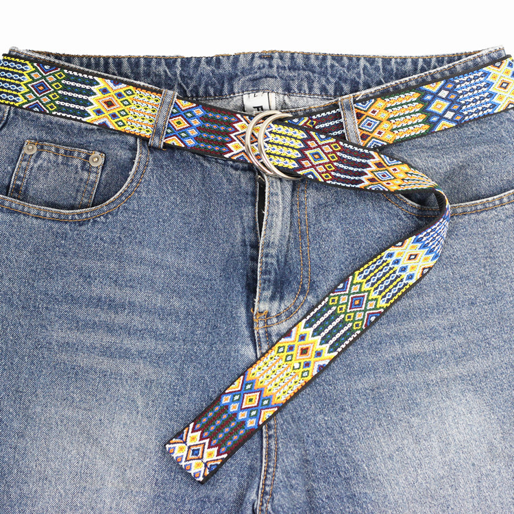 Curea din pânză pentru femei, curea lată decorativă, cool ins blugi, cu talie vintage la modă, stil etnic, acoperire cu fustă
