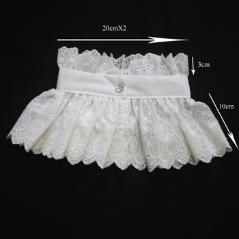 Ristäärisega puuvillane tikitud kõrge kraega sall, võltskrae, dekoratiivne krae Amazon AliExpressist