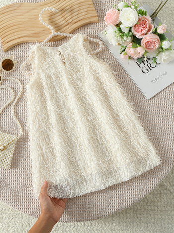 Φόρεμα για κορίτσια Καλοκαίρι για νέο μωρό Απλή ιδιοσυγκρασία Φόρεμα υψηλής ποιότητας Φόρεμα με ντραπέ φούντα Πριγκίπισσα Φόρεμα