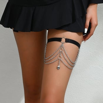 Naiste isikupärastatud lihtsad mitmekülgsed rõivaaksessuaarid asümmeetriline ketirõngas ripats elastne suur jalarõngas P0355